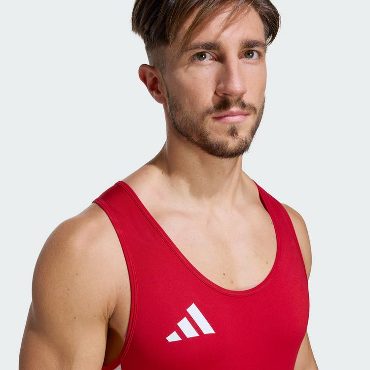 adidas adidas Powerlift Weightlifting Einteiler Bodysuit Herren - Team Power Red 2 - 0 | SportScheck
