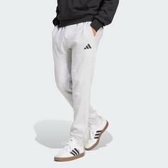 Rückansicht von adidas Essentials Feelcozy Hose Trainingshose Herren Light Grey Heather / Black