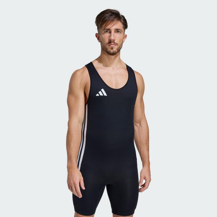 adidas adidas Powerlift Weightlifting Einteiler Bodysuit Herren - Black - 0 | SportScheck