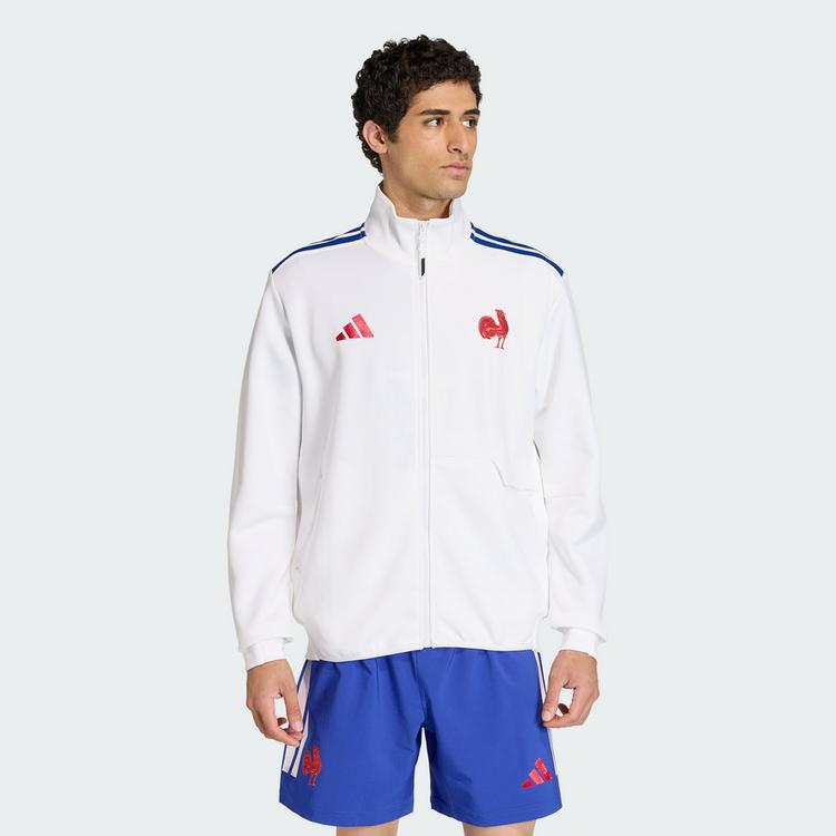 adidas adidas Frankreich Rugby Anthem Jacke Trainingsanzug Herren - White - 0 | SportScheck