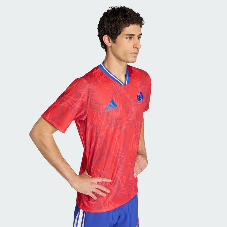 adidas adidas Frankreich Rugby Prematch Jersey Funktionsshirt Herren - Collegiate Red - 2 | SportScheck