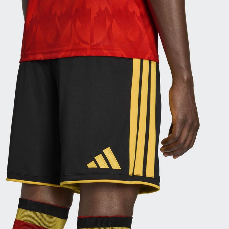 adidas adidas Shorts Belgium 26 Home Fu&szlig;ballshorts Herren - Black / Bold Gold - 2 | SportScheck