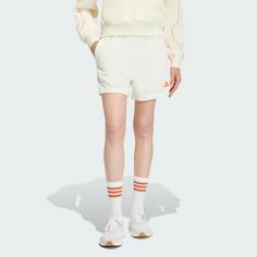 Rückansicht von adidas STADIUM MESH SHORTS Funktionsshorts Damen Off White / Pure Orange