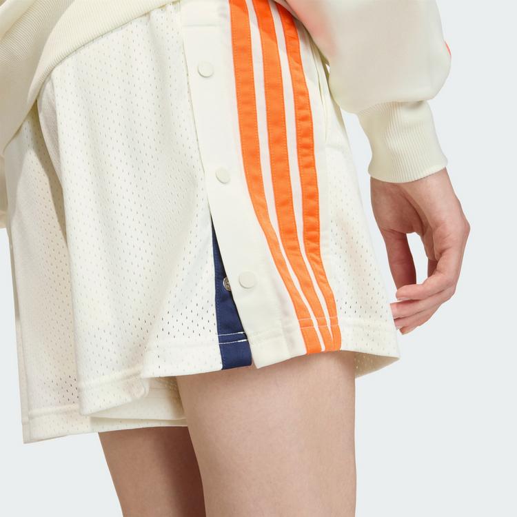 adidas adidas STADIUM MESH SHORTS Funktionsshorts Damen - Off White / Pure Orange - 1 | SportScheck