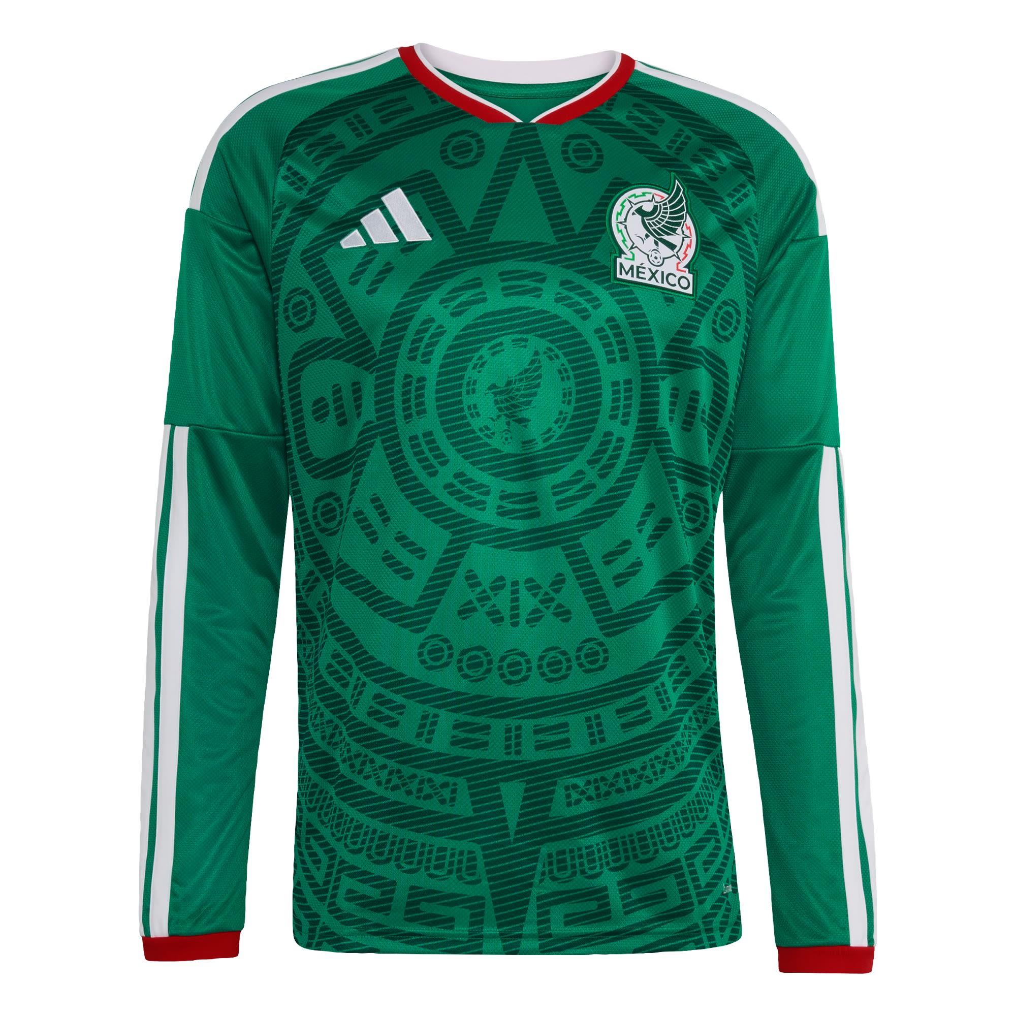 adidas Mexiko 26 Lang&auml;rmeliges Heimtrikot Trikot Herren - Bold Green