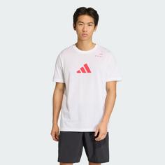 Rückansicht von adidas Padel Category Graphic T-Shirt T-Shirt Herren White