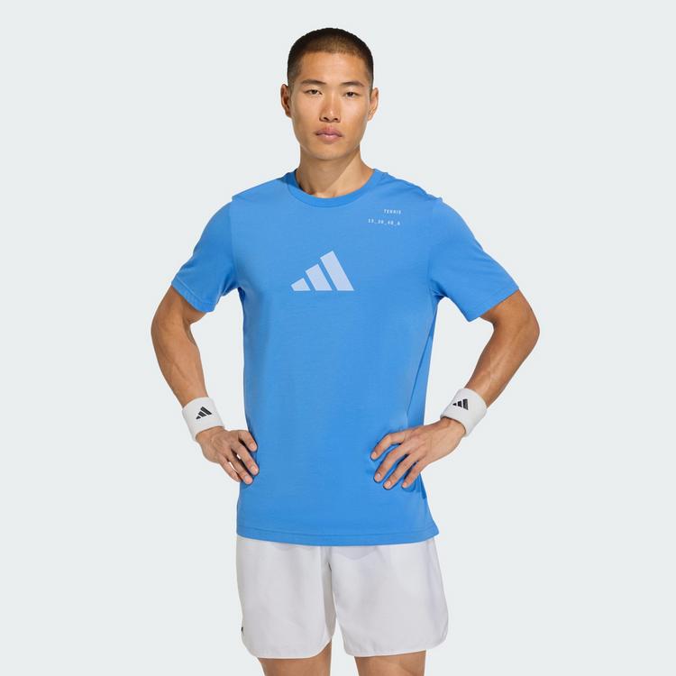 adidas adidas Tennis Category Grafik T-Shirt T-Shirt Herren - Ray Blue - 0 | SportScheck