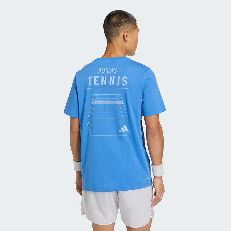 adidas adidas Tennis Category Grafik T-Shirt T-Shirt Herren - Ray Blue - 1 | SportScheck
