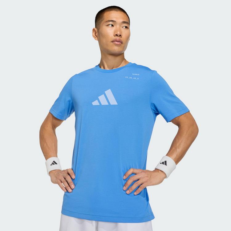 adidas adidas Tennis Category Grafik T-Shirt T-Shirt Herren - Ray Blue - 0 | SportScheck