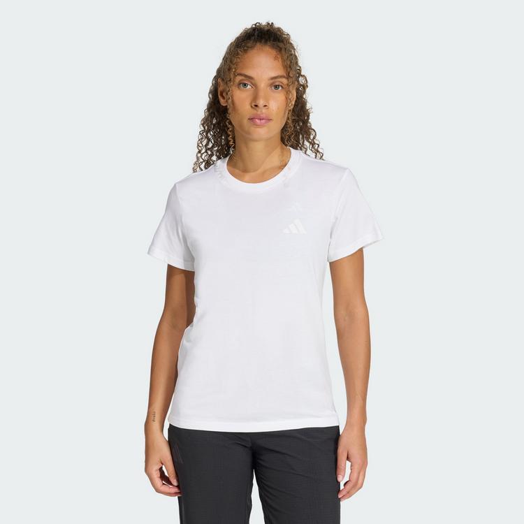 adidas adidas TERREX MOUNTAIN GRAFIK T-SHIRT Slipper Damen - White - 0 | SportScheck