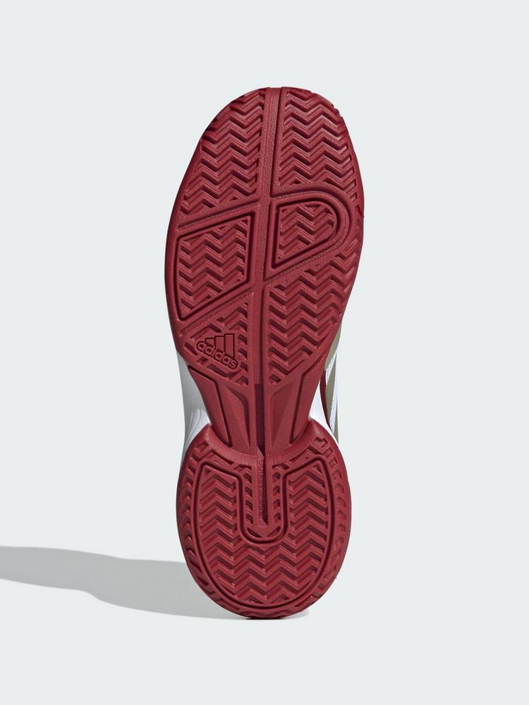 adidas adidas Crazyquick Kids Padelschuh Tennisschuhe Kinder - Cloud White / Ice Gold Met. / Cloud White - 2 | SportScheck