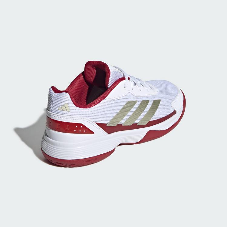 adidas adidas Crazyquick Kids Padelschuh Tennisschuhe Kinder - Cloud White / Ice Gold Met. / Cloud White - 4 | SportScheck