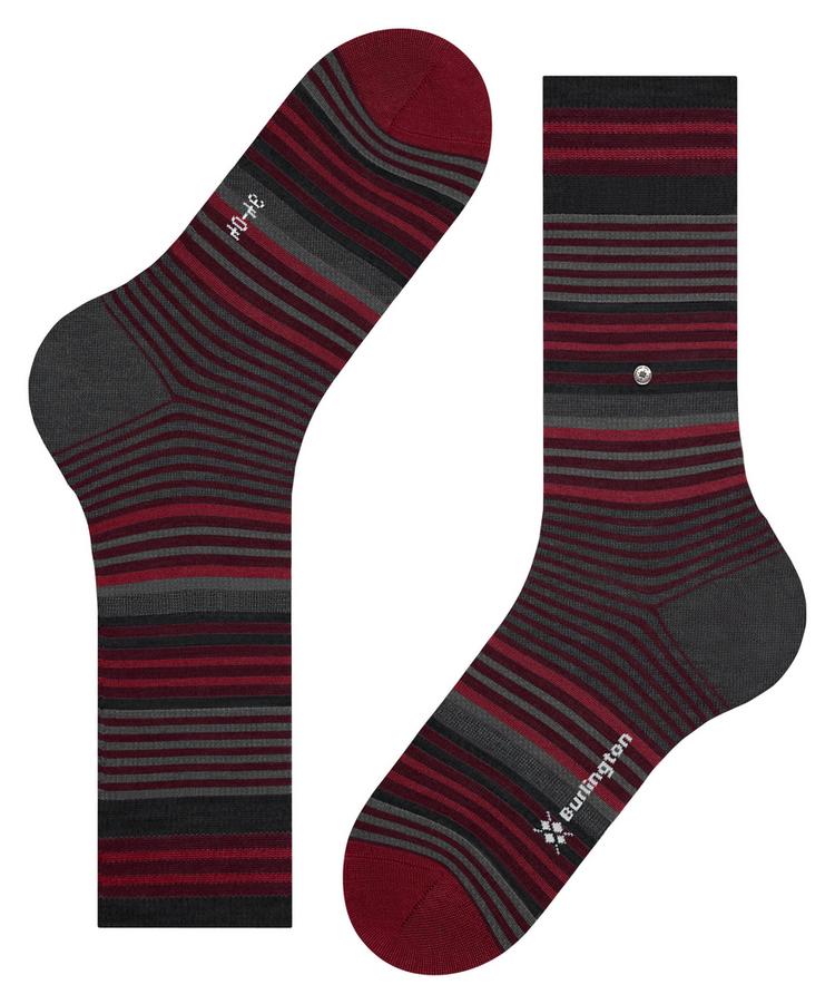 Burlington Burlington Stripe Socken Herren - oxford (8430) - 2 | SportScheck