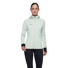 Rückansicht von Mammut Taiss Light Hooded Fleecejacke Damen silver sage