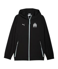 PUMA Olympique Marseille Pumatech Woven Jacke Trainingsjacke Herren schwarz