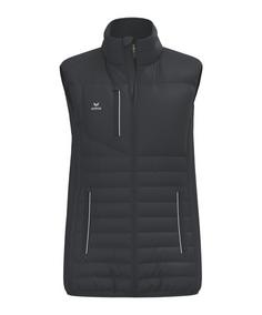 Erima CMPT Puffer Weste Damen Trainingsjacke Damen schwarz