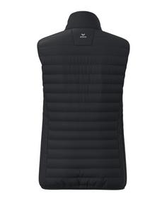 Rückansicht von Erima CMPT Puffer Weste Damen Trainingsjacke Damen schwarz
