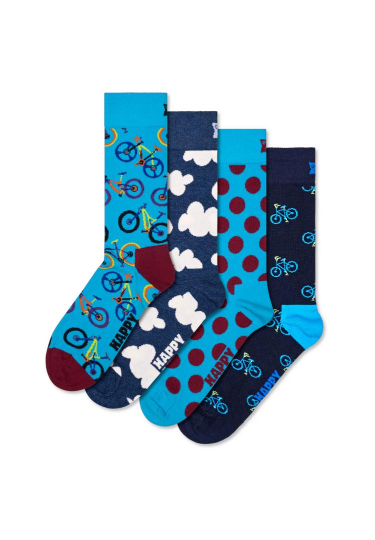 Happy Socks Happy Socks 4-Pack Bike Socks Gift Set Socken - blue - 0 | SportScheck