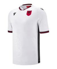 macron Albanien Trikot Away 2025 Wei&szlig; Trikot Herren - weiss