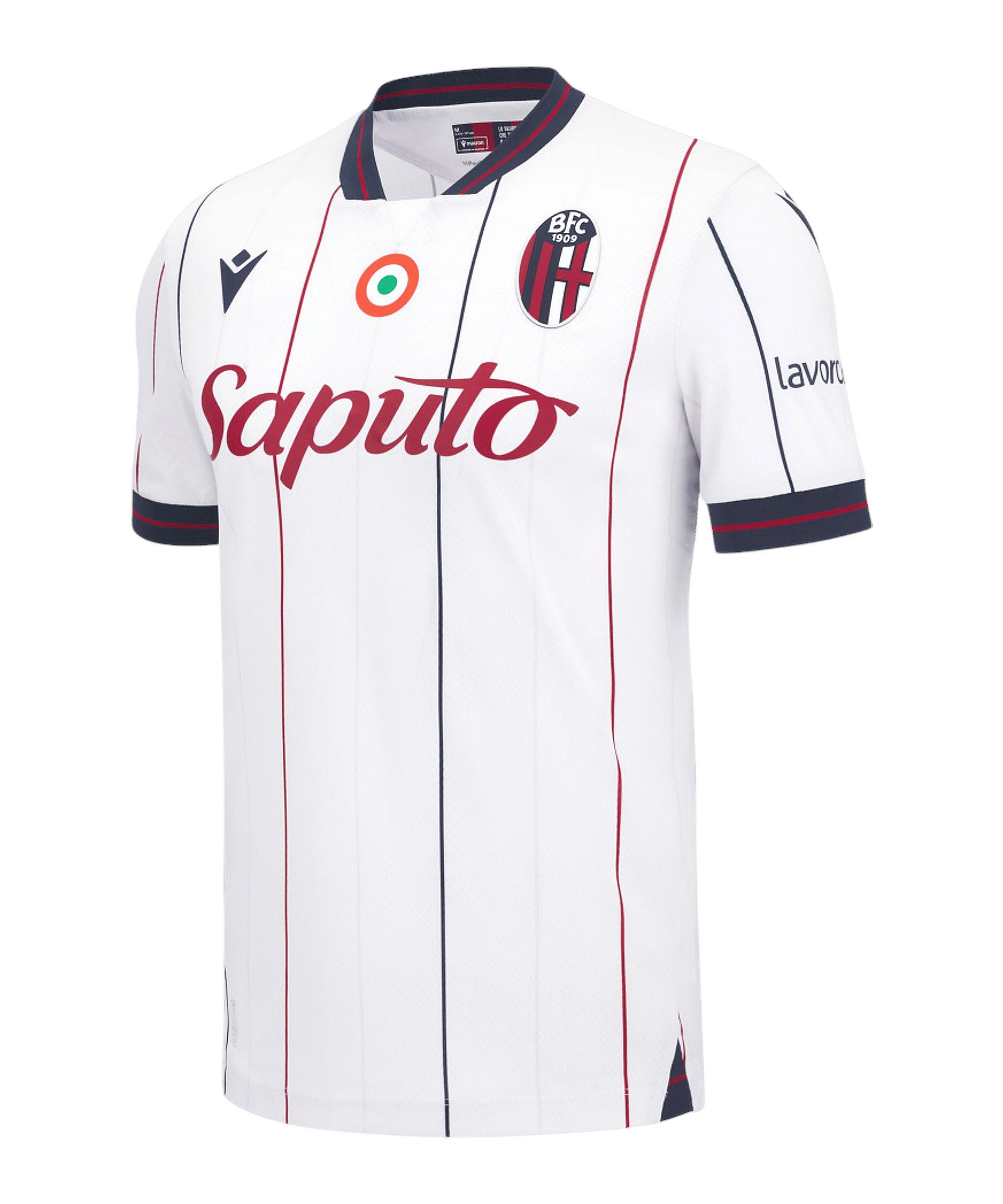 macron FC Bologna Trikot Away 2025/2026 Wei&szlig; Trikot Herren - weiss