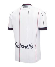 Rückansicht von macron FC Bologna Trikot Away 2025/2026 Weiß Fußballtrikot Herren weiss