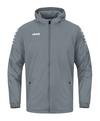 JAKO Team 2.0 Allwetterjacke Kids Dunkel Regenjacke Kinder - grau
