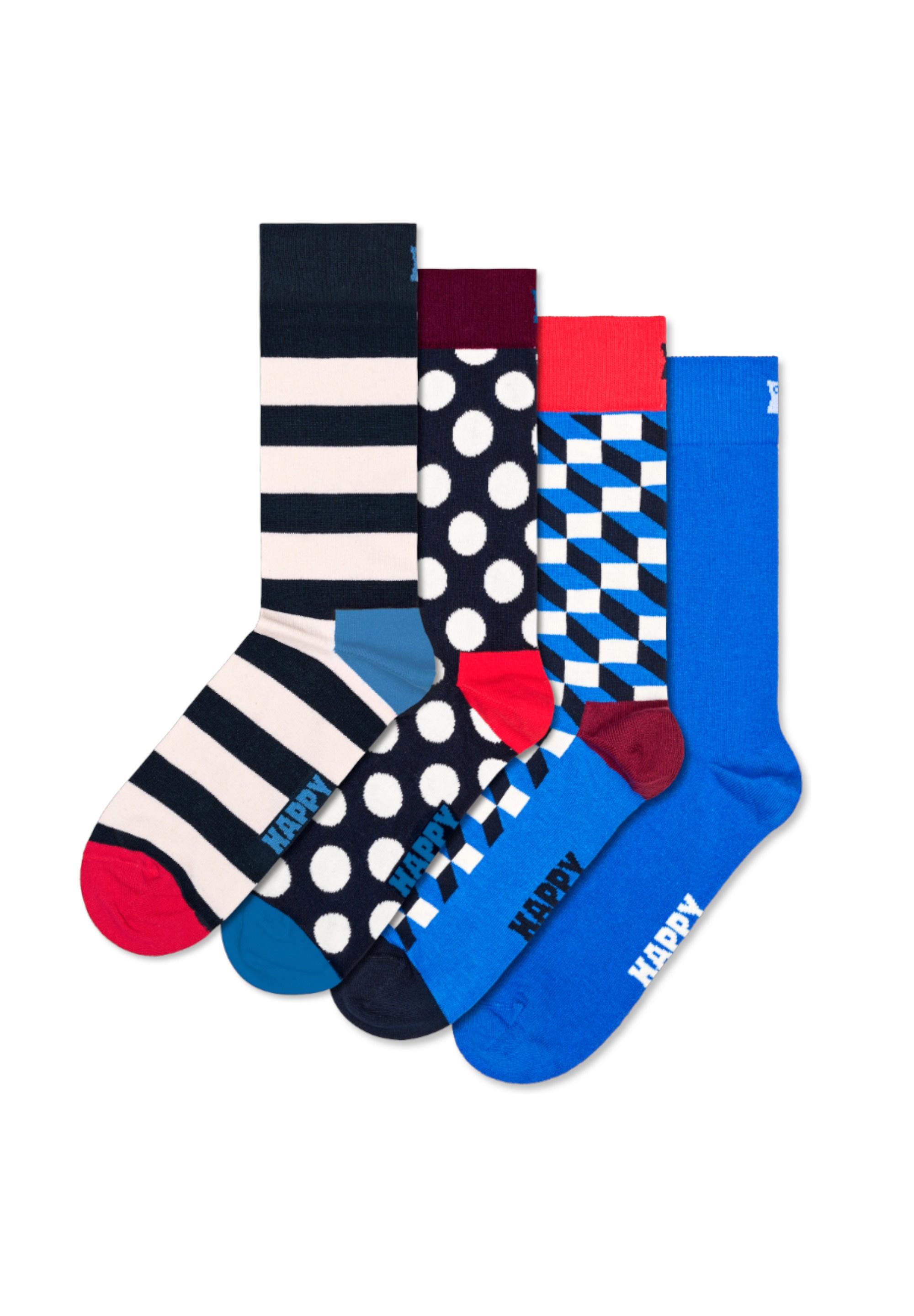 Happy Socks 4-Pack Navy Socks Gift Set Socken - schwarz