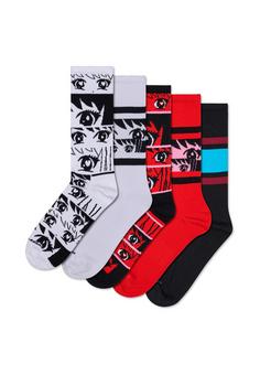 Happy Socks 5-Pack Anime Socks Freizeitsocken pink