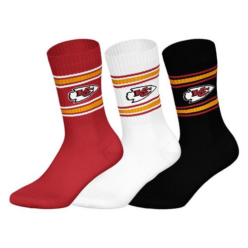 Rückansicht von NFL Socken Freizeitsocken Kansas City Chiefs/Wei&szlig;