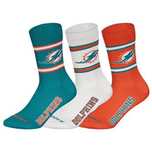 Rückansicht von NFL Socken Freizeitsocken Miami Dolphins/Weiß