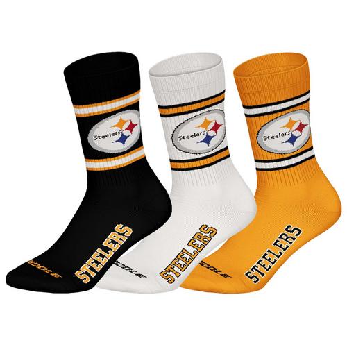 Rückansicht von NFL Socken Freizeitsocken Pittsburgh Steelers/Weiß