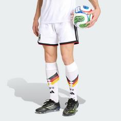Rückansicht von adidas Deutschland 26 Authentic Heimshorts Fußballshorts Herren White