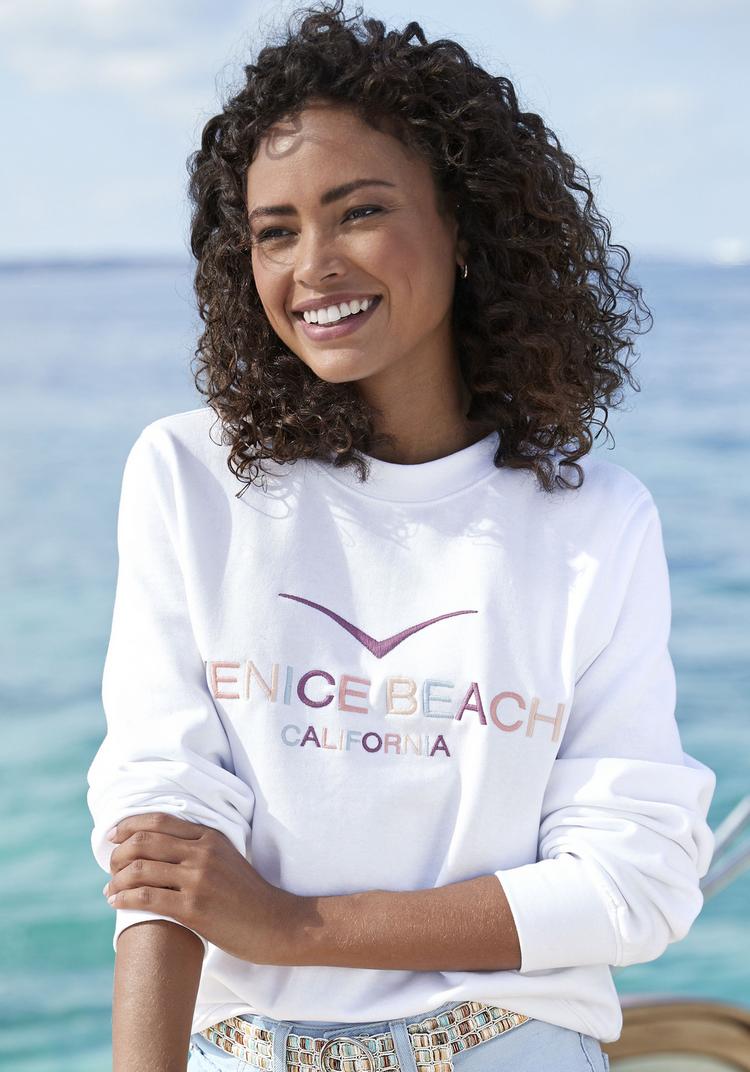 VENICE BEACH VENICE BEACH Sweatshirt Sweatshirt Damen - wei&szlig; - 1 | SportScheck