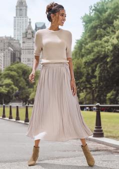 Rückansicht von Lascana Maxirock Maxirock Damen champagner