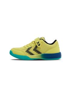 hummel MULTIPLAY FLEX VC JR Hallenschuhe Kinder LIMEADE/ANTHACITE