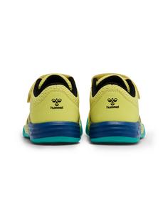 Rückansicht von hummel MULTIPLAY FLEX VC JR Hallenschuhe Kinder LIMEADE/ANTHACITE