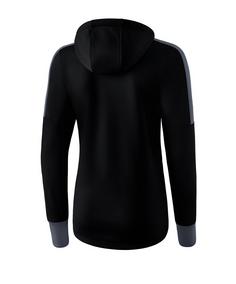 Rückansicht von Erima Basic Softshelljacke Damen Funktionsjacke Damen schwarzgrau