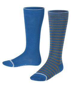 ESPRIT Easy rib  Knee-high 2-Pack Freizeitsocken Kinder petrol blue (6493)