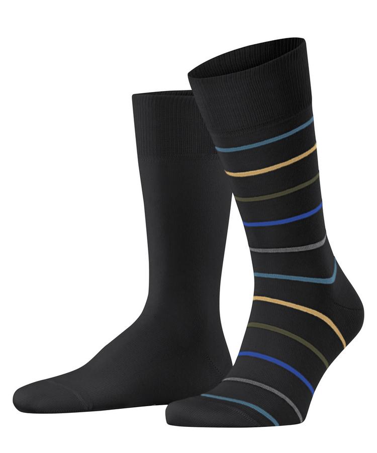ESPRIT ESPRIT Fine Stripe  2-Pack Socken Herren - black (3000) - 0 | SportScheck