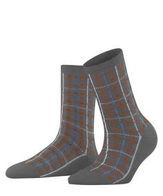 ESPRIT Check SO Freizeitsocken Damen dark grey (3070)