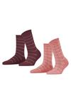 ESPRIT Checks SO 2-Pack Socken Damen - sortiment (0030)