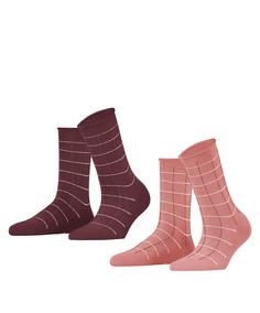 ESPRIT Checks SO 2-Pack Freizeitsocken Damen sortiment (0030)