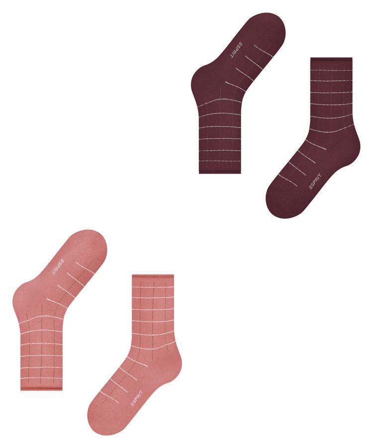 ESPRIT ESPRIT Checks SO 2-Pack Socken Damen - sortiment (0030) - 2 | SportScheck