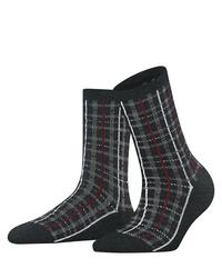 ESPRIT Check SO Socken Damen - ANTHRAZIT (3085)