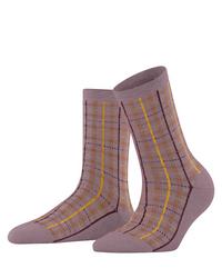 ESPRIT Check SO Socken Damen - grapeshake (8124)