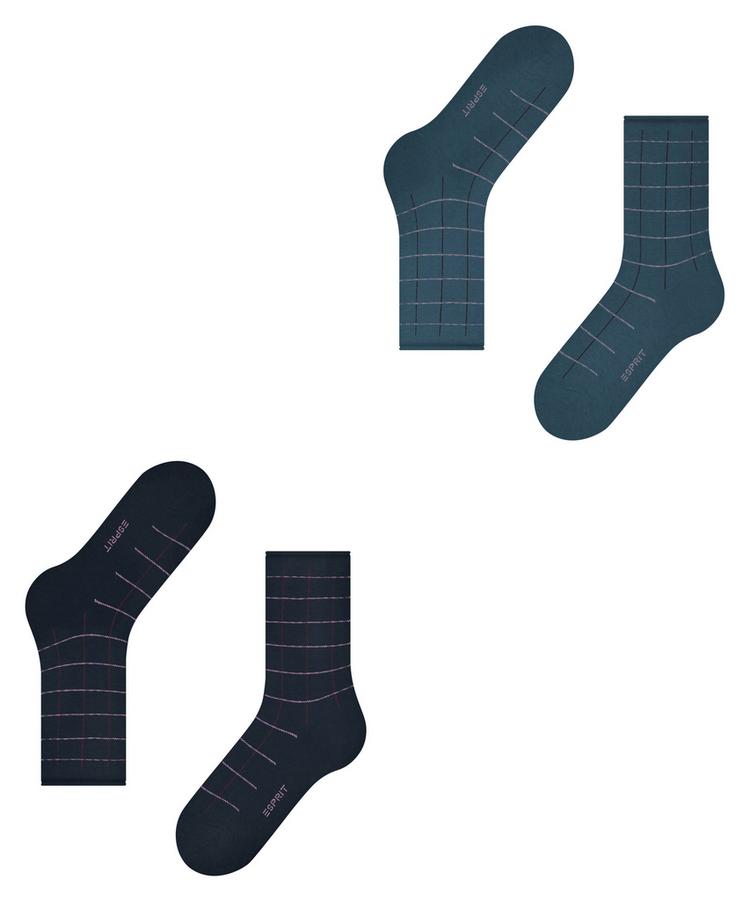 ESPRIT ESPRIT Checks SO 2-Pack Socken Damen - sortiment (0050) - 2 | SportScheck