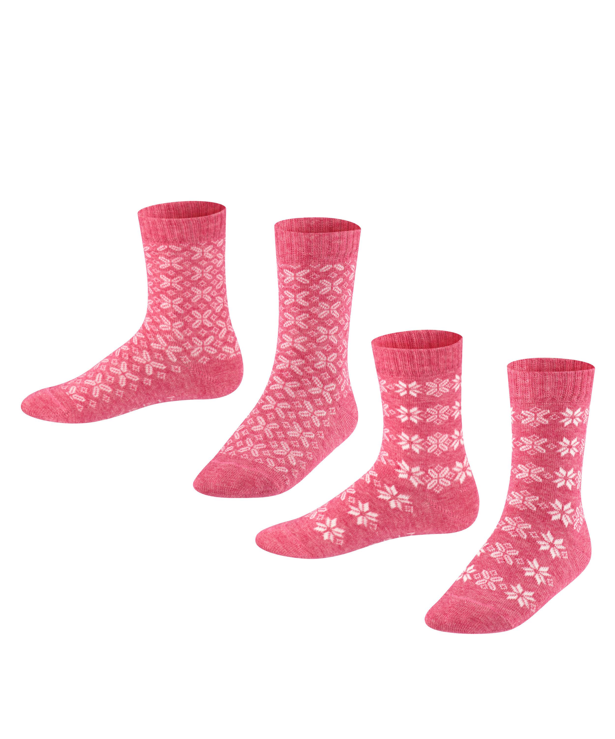 ESPRIT Intarsia SO  2-Pack Socken Kinder - fuchsia (8856)