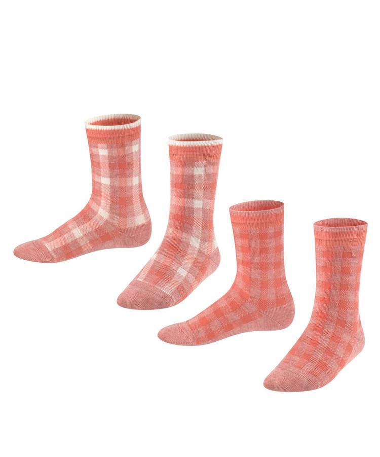 ESPRIT ESPRIT Check SO 2-Pack Socken Kinder - heather pink mel. (8386) - 0 | SportScheck