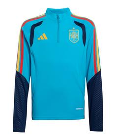 adidas Spanien Trio Training Zip Top Kids Funktionssweatshirt Kinder blau