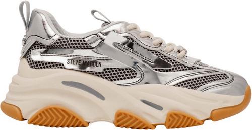 Rückansicht von Steve Madden Sneaker Sneaker Damen Silber
